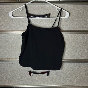 Basic Black Crop Top